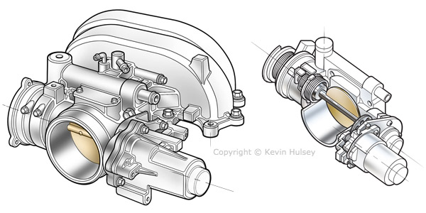 ETCS throttle body illustration