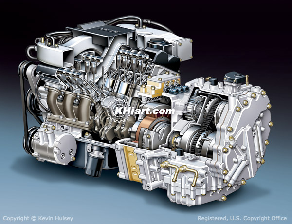 Generic hybrid vehicle car engine