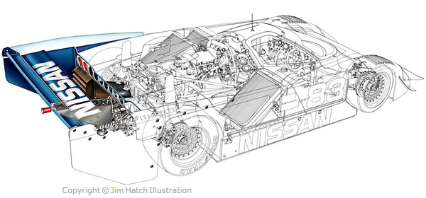 Nissan GTP ZX-T racecar