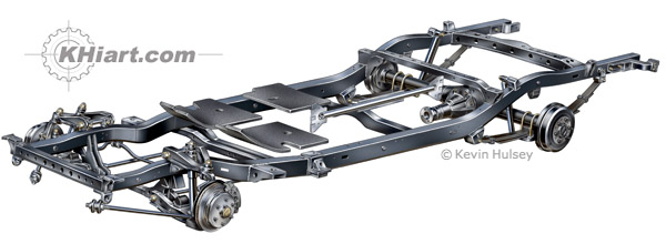 Ladder-frame truck chassis