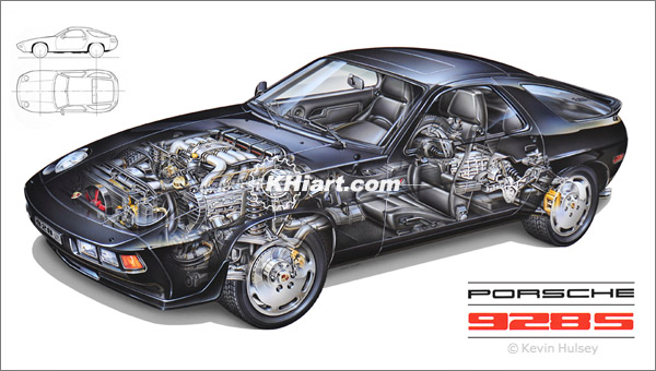 Porsche cutaway