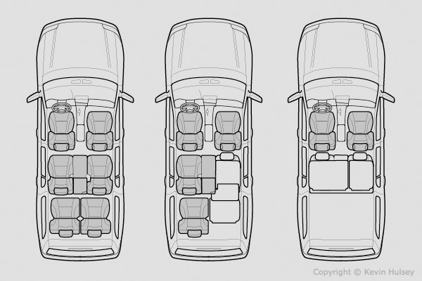 Passenger seating diagram