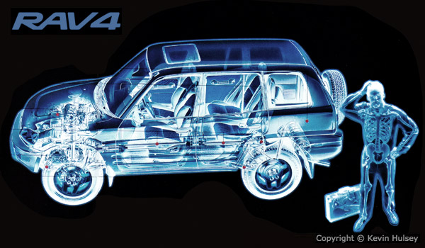 Toyota Rav4 X-ray illustration
